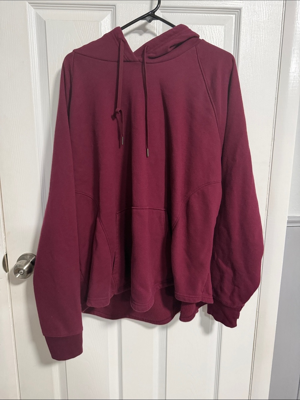 Women's Pullover Hoodie Sweater - Deep Burgundy